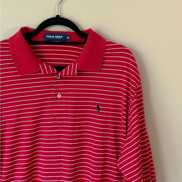 Ralph Lauren Other - Polo Golf Ralph Lauren 100% Pima Cotton Red White Stripe Men's Size XL
